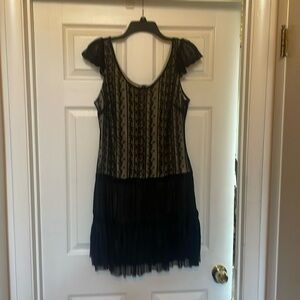 Black lace dress size large Pinky brand